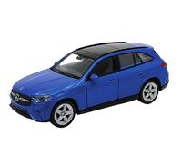 Mercedes-Benz GLC 12 cm modelo de coche de metal con motor de retroceso coche de juguete Welly 25 (azul metalizado)