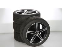 Mercedes-Benz Juego completo de ruedas de invierno de aleación de 18 pulgadas con neumáticos Bridgestone para Clase A 177, CLA ShootingBrake X118 y otros, original Mercedes-Benz A1774010700 VK-ZB