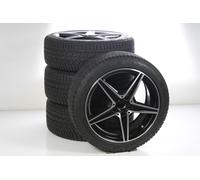 Mercedes-Benz Juego completo de ruedas de invierno de aleación de 18 pulgadas con neumáticos Michelin para Clase C 205, original Mercedes-AMG A2054011100 VH-ZB