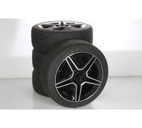 Mercedes-Benz Juego completo de ruedas de invierno de aleación de 18 pulgadas neumáticos con Michelin para Clase A 177, original Mercedes-AMG A1774014000 VB-ZB