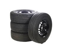 Mercedes-Benz Juego completo de ruedas de verano de acero de 16 pulgadas con neumáticos Continental para Sprinter VS30 Hinterradantrieb 907, original Mercedes-Benz A9074014800 VV-ZB