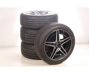 Mercedes-Benz Juego completo de ruedas de verano de aleación de 18 pulgadas con neumáticos Goodyear para Clase C 206, original Mercedes-AMG A2064017600 VF-AA