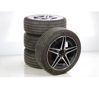 Mercedes-Benz Juego completo de ruedas de verano de aleación de 18 pulgadas con neumáticos Michelin para Clase C 206, original Mercedes-AMG A2064017600 VB-AA