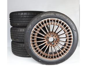 Mercedes-Benz Juego completo de ruedas de verano de aleación de 20 pulgadas con neumáticos Pirelli para EQA H243, original Mercedes-AMG A2434010600 VA-ZA