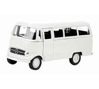 Mercedes Benz L319 Ventana Bus 11 cm modelo de coche de metal con motor de extracción Welly 4 variantes 47 (blanco)