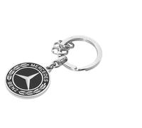 Mercedes-Benz, llavero colgante coche y moto, 3 anillas añadidas. Varios diseños. Producto Oficial.