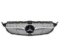 Mercedes-Benz Parrilla del radiador con estrella Mercedes | 9982 - Plata iridio magno | A | K6-Z A2058881100 K6-ZA-9982