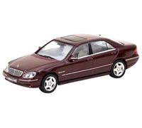 Mercedes-Benz S 55 AMG Burdeos Rojo Metálico - Tarmac Works GLOBAL64 - Scala 1/64 T64G-072-BO