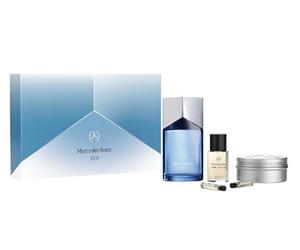 Mercedes-Benz Sea LSA Giftset - Juego de colonia para hombre - Colonia para hombre - Aceite para el cabello, gel de ducha, gel de ducha, perfumes para hombre - Productos de cuidado personal - 5 piezas