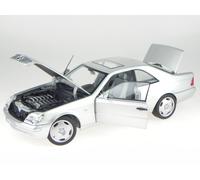 Mercedes C140 CL600 S600 Coupe 1998 plata modelo de coche183446 Norev 1:18