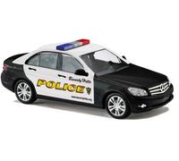Mercedes Clase C De La Policía De Beverly Hills. Avantg HO/OO Gauge Busch 43604