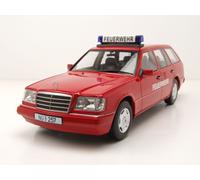 Mercedes Clase E Modelo T Familiar S124 Bomberos 1995 Rojo Modelo 1:18 Triple9