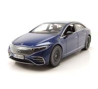 Mercedes EQ EQS Sedán 2022 Azul Metálico Modelo De Coche 1:24 Maisto