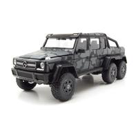 Mercedes G63 AMG 6x6 Pink Slips Pickup 1:24 Jada Toys Modelo 21 cm Gris/Negro