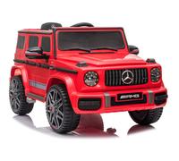 Mercedes G63 Coche Eléctrico Infantil Rojo Ruedas EVA Cuero Sintético LED Mando