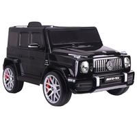 Mercedes G63 Niño Coche Eléctrico SUV Infantil EVA Cuero LED MP3 USB SD Negro