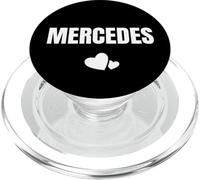 Mercedes Primer Nombre Cumpleaños Lindo Corazón PopSockets PopGrip para MagSafe