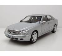 Mercedes S600 CLASE S W220 1998 Plata Coche a Escala 1:18 Norev