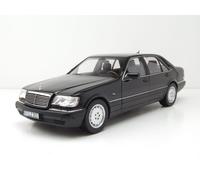 Mercedes S600 S-Klasse W140 1997 Negro Coche De Modelo 1:18 Norev