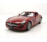 2010 Mercedes-Benz SLS AMG Gullwing (C197) Rojo 1:24 Welly 24025
