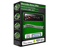Mercedes Vito Radio de Coche, Pioneer USB Aux IN , Ipod IPHONE Android Player