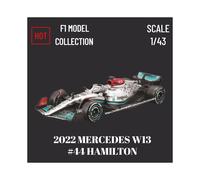 (MERCEDES W13 44) 1:43 2022 RB18 Max Modelo de coche a escala Red Bull Racing Ferrari Alfa Romeo Mclaren