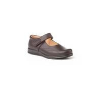 Merceditas Colegiales para Niñas Todo Piel, Mod.461. Calzado Infantil Made in Spain, Garantia de Calidad. (38, Marrón)