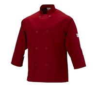 Mercer culinarias milenios Unisex chaqueta de cocinero con botones de tradicional, L, Red, 1
