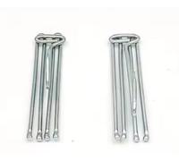 MERCERÍA SUANCES Gancho Cortina Plisar Frente, Ganchos de Cortina metálicos, 30 Unidades (Gancho en Superior (Derecha en la fotografía))