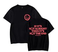 Merch Andy Grammer It's Not The End - Camiseta de manga corta para hombre y mujer, camiseta gráfica casual, Negro, S