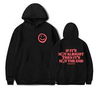 Merch Andy Grammer It's Not The End - Sudadera unisex de manga larga con capucha, Negro, M