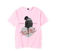 Merch Damiano David Born with a Broken Heart - Camiseta de manga corta unisex, rosa, XS