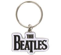 Merch the Beatles - Drop T Logo Keyring (Black)