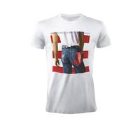 Merch Traffic Springsteen Born in USA Camiseta Oficial Rock White Cotton Unisex Adult Boy (XXL)