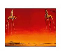 Merchandise - Lámina/Impresión de Arte "Salvador Dalí" Les Elephants/Los Elefantes (80cm x 60cm)