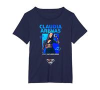[Merchandising Exclusivo] Claudia Arenas Camiseta, Mujer Tallas Grandes, Azul Marino, 2XL Grande