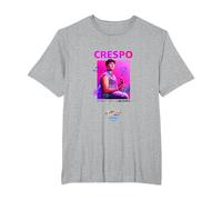 [Merchandising Exclusivo] Crespo Camiseta, Hombre Tallas Grandes, Gris Jaspeado, 2X Alto