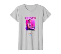 [Merchandising Exclusivo] Crespo Camiseta, Mujer, Plata, XXL