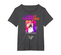 [Merchandising Exclusivo] GUILLE TOLEDANO Camiseta, Mujer Tallas Grandes, Jaspeado Oscuro, 2XL Grande