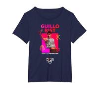 [Merchandising Exclusivo] GUILLO RIST Camiseta, Mujer Tallas Grandes, Azul Marino, 2XL Grande