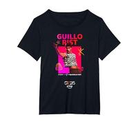 [Merchandising Exclusivo] GUILLO RIST Camiseta, Mujer Tallas Grandes, Negro, 2XL Grande