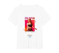 [Merchandising Exclusivo] Olivia Camiseta, Mujer Tallas Grandes, Blanco, 2XL Grande