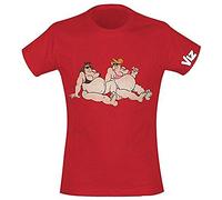 Merchandising-Viz - Fat Slags T-Shirt (Cardinal Red,M,Female)