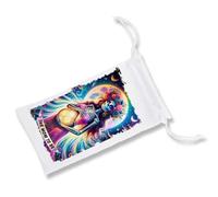 MERCHANDMANIA 1 Funda Bolsa Multiusos Carta Tarot Graciosa Meme Madre Embarazada Vida Bebe Gafas Dados rol Personalizada Color