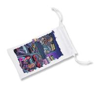 MERCHANDMANIA 1 Funda Bolsa Multiusos Cine Auto Coches Retro Poster Vintage Aliens Terror peli Gafas Dados rol Personalizada Color