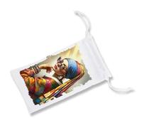 MERCHANDMANIA 1 Funda Bolsa Multiusos Cuadro Arte ja Joven de la Perla Moderna Gafas Woke Gafas Dados rol Personalizada Color