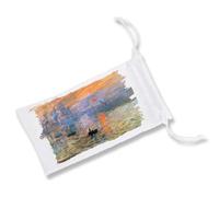 MERCHANDMANIA 1 Funda Bolsa Multiusos Cuadro impresión Sol Naciente Claude Monet Pintor Gafas Dados rol Personalizada Color