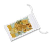 MERCHANDMANIA 1 Funda Bolsa Multiusos Cuadro los Girasoles Vincent Van Gogh Pintor Gafas Dados rol Personalizada Color