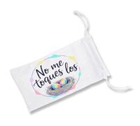 MERCHANDMANIA 1 Funda Bolsa Multiusos Frase Graciosa aguante Chiste Huevos cabreo Gafas Dados rol Personalizada Color