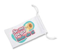 MERCHANDMANIA 1 Funda Bolsa Multiusos Frase Graciosa Amistad Amigos Chiste Novios Gafas Dados rol Personalizada Color